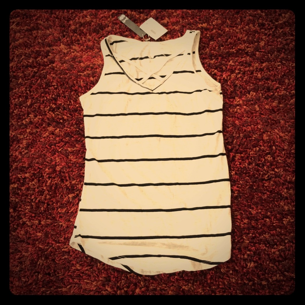 Poof! Crisscross Tank Top